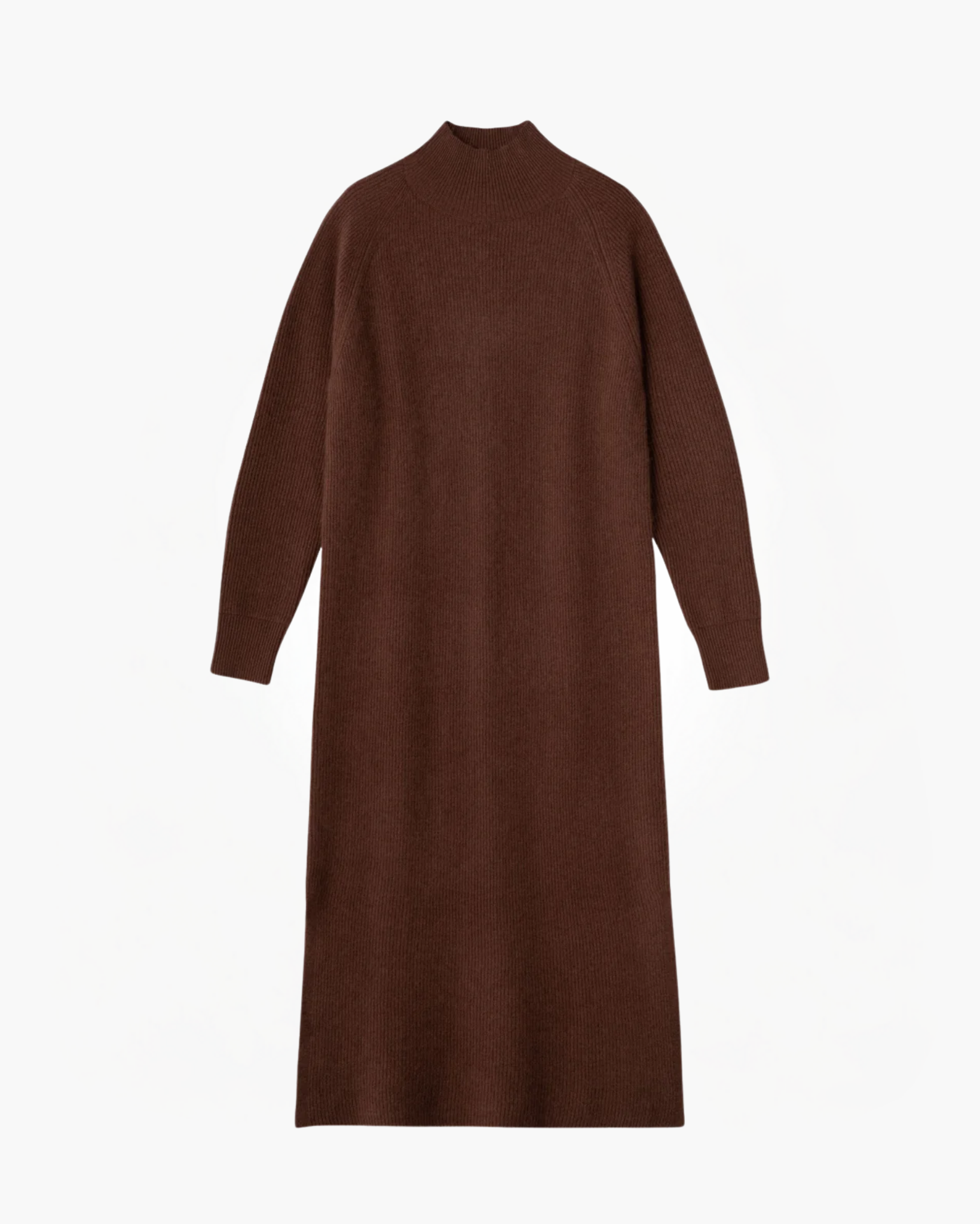 High-Neck Midi Length Dress