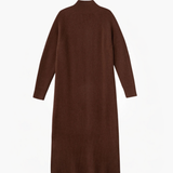 High-Neck Midi Length Dress