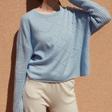 Pointelle Knit Sweater