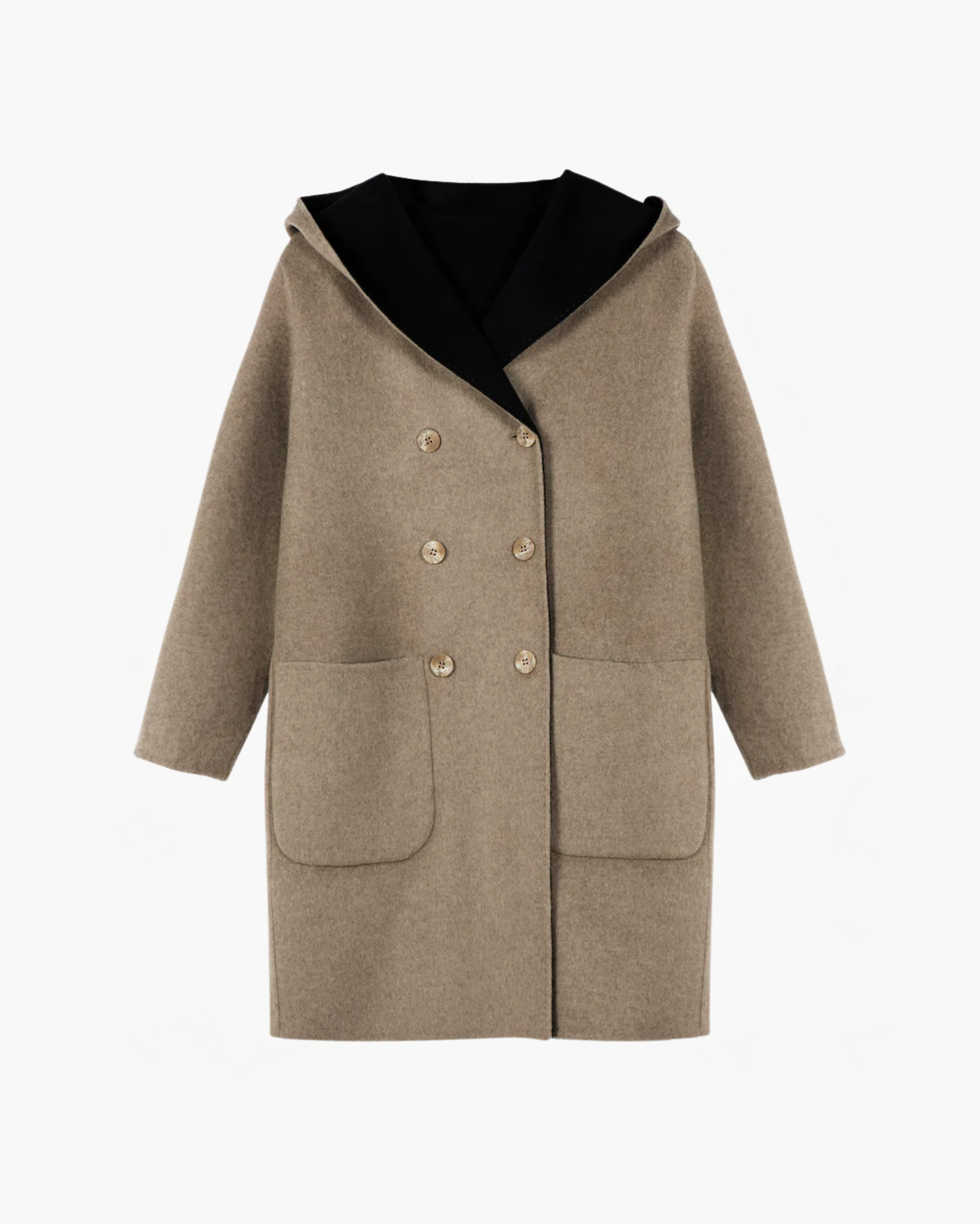 Double Breasted Hooded Coat – NOMADICO CASHMERE