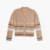 Striped V-neck Cardigan