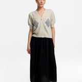 Argyle Knit Cardigan