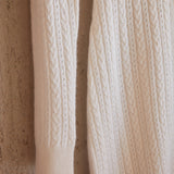 Cable Pointelle-knit cardigan