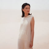 Pointelle Rib-knit Detailed Dress