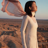 Cable Pointelle-knit cardigan