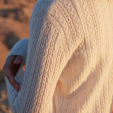 Cable Pointelle-knit cardigan