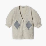 Argyle Knit Cardigan