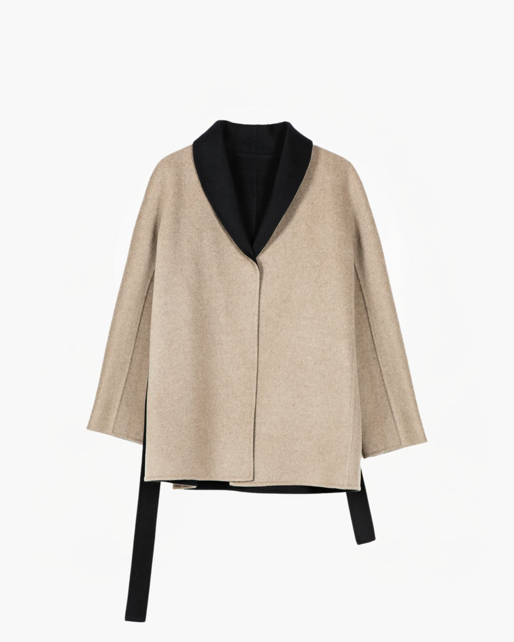 Shawl Lapel Collar Short Coat – NOMADICO CASHMERE Shawl Lapel Collar Short Coat – NOMADICO CASHMERE