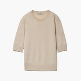 Short Sleeve Cable Detail Top