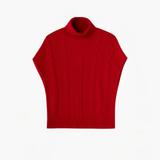 Cable-knit Turtleneck Vest