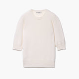 Short Sleeve Cable Detail Top