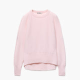 C-Neck Cable Knit Sweater