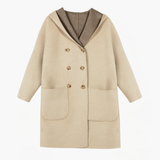 Double Breasted Hooded Coat