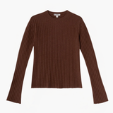 Ribbed C-neck Sweater