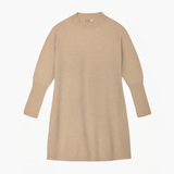 Mock Neck A-line Dress