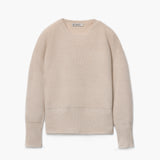 C-Neck Cable Detail Sweater