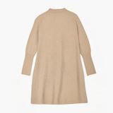 Mock Neck A-line Dress