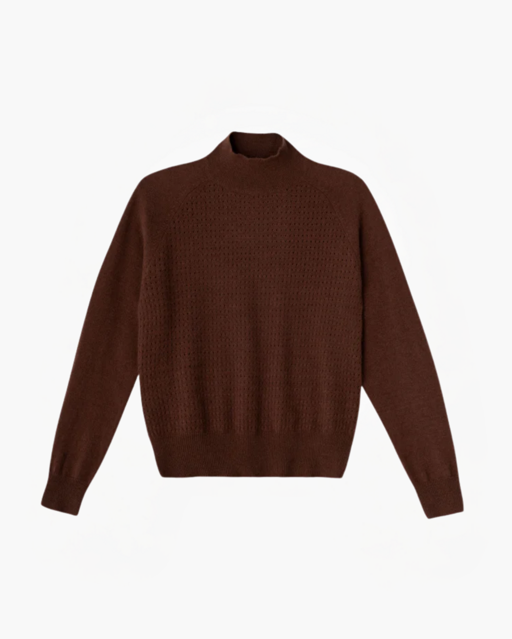 Ajour High-neck Sweater – NOMADICO CASHMERE