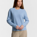 C-Neck Cable Detail Sweater