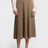 Cashmere Flared Maxi Skirt