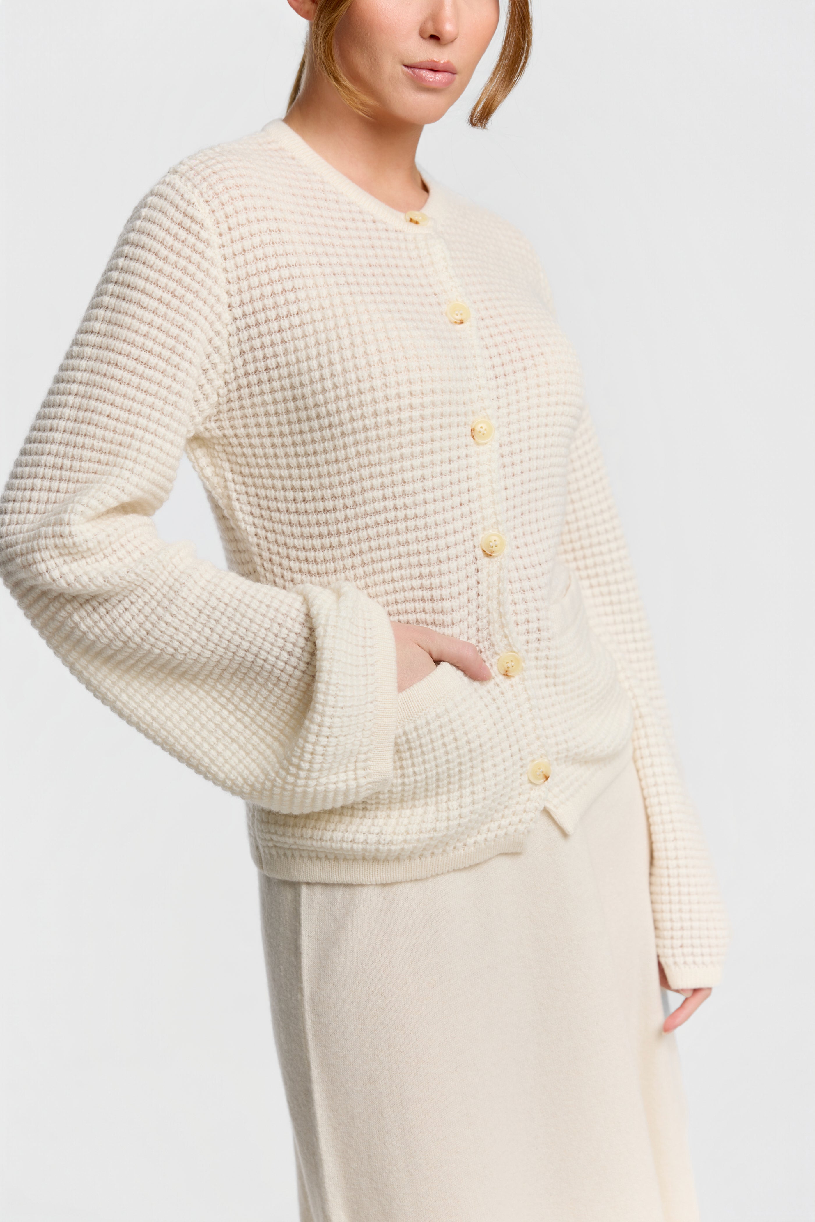 Waffle Knit Cardigan – NOMADICO CASHMERE