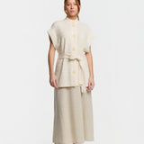 Cashmere Flared Maxi Skirt