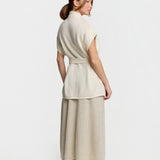 Cashmere Flared Maxi Skirt