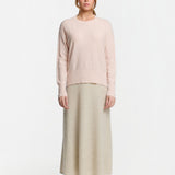 C-Neck Cable Knit Sweater