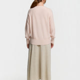 C-Neck Cable Knit Sweater