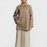 Cashmere Reversible Half Coat