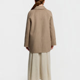 Cashmere Reversible Half Coat