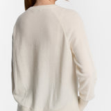 C-Neck Cable Knit Sweater
