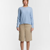 C-Neck Cable Knit Sweater