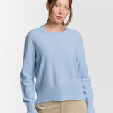 C-Neck Cable Knit Sweater