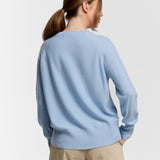 C-Neck Cable Knit Sweater