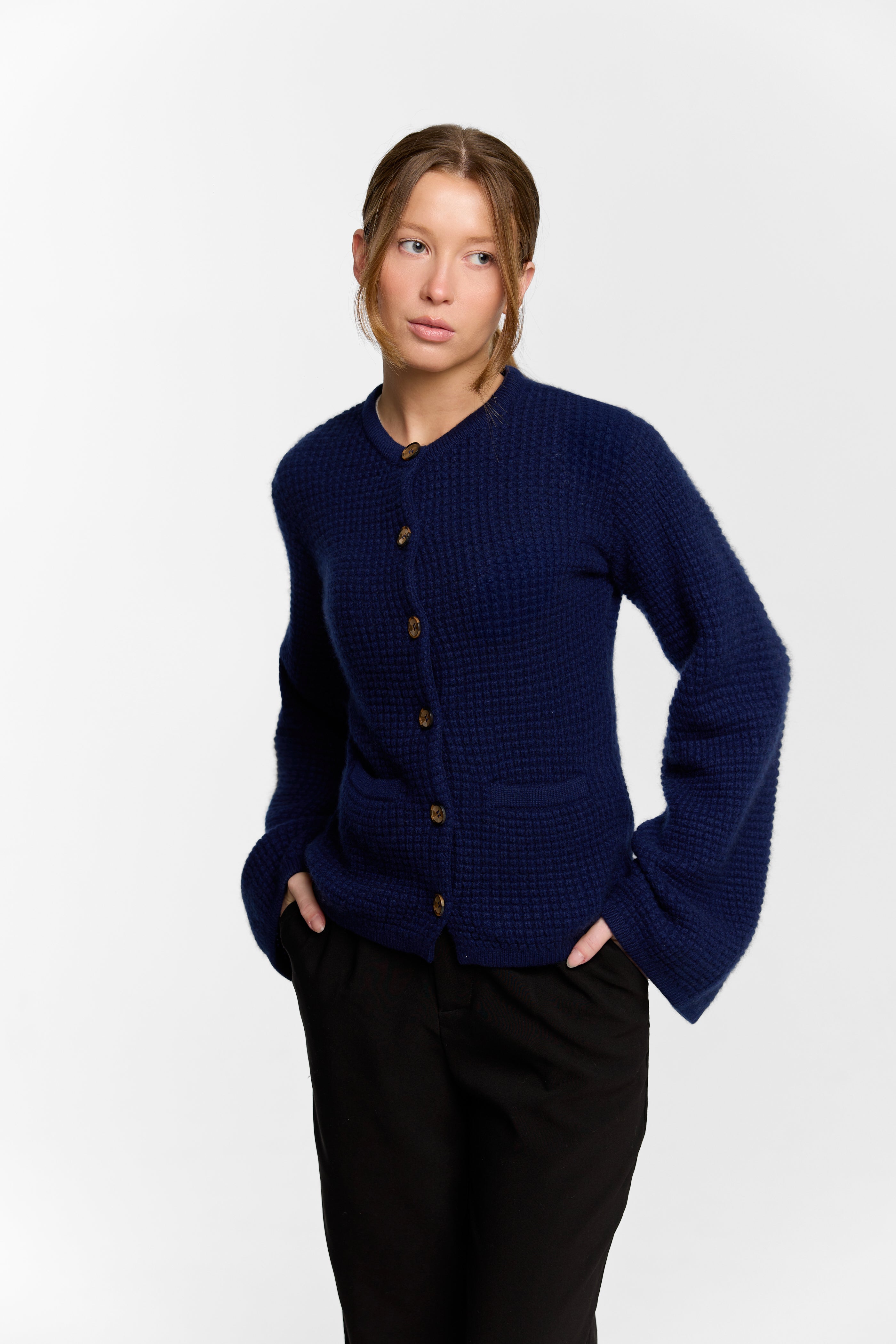 Waffle Knit Cardigan – NOMADICO CASHMERE