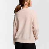 V-Neck Cable Knit Sweater