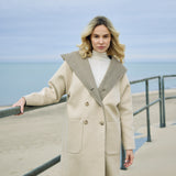 Double Breasted Hooded Coat