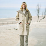 Double Breasted Hooded Coat