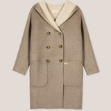 Double Breasted Hooded Coat