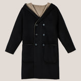 Double Breasted Hooded Coat
