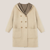 Double Breasted Hooded Coat