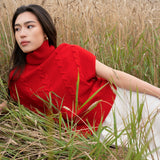 Cable-knit Turtleneck Vest