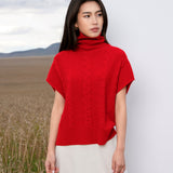 Cable-knit Turtleneck Vest