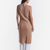 Rib-knit Sleeveless Dress