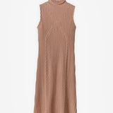 Rib-knit Sleeveless Dress