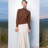 Ajour High-neck Sweater