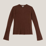 Ribbed C-neck Sweater