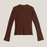 Ribbed C-neck Sweater
