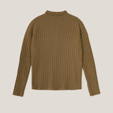 Ribbed Polo Button-Up Shirt
